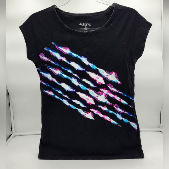 Ideology Women's Black Graphic Athletic Top Medium - Picture 1 of 4